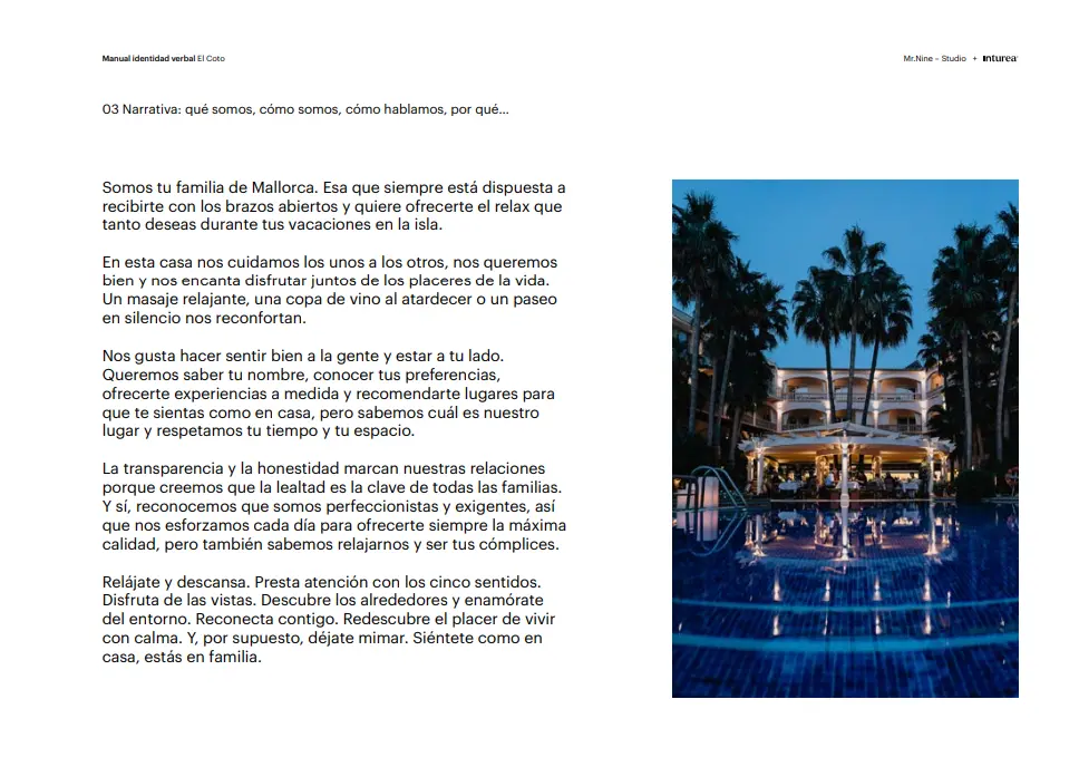 elcoto_mrnine_ainacollstudio hotel mallorca turismo copywriting identidad verbal aina coll studio